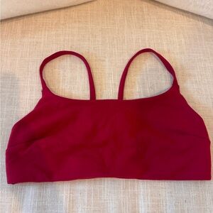 Lululemon Wunder Train Strappy Racer Bra; Size 8; Barely Worn; Red